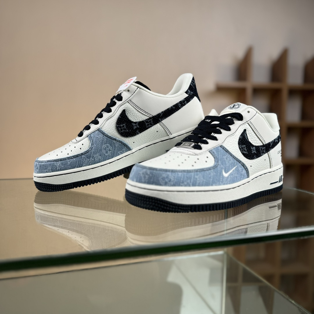 Nike Air Force 1'07 Low LV联名 拼接牛仔 空军一号低帮休闲板鞋 SC0601-556