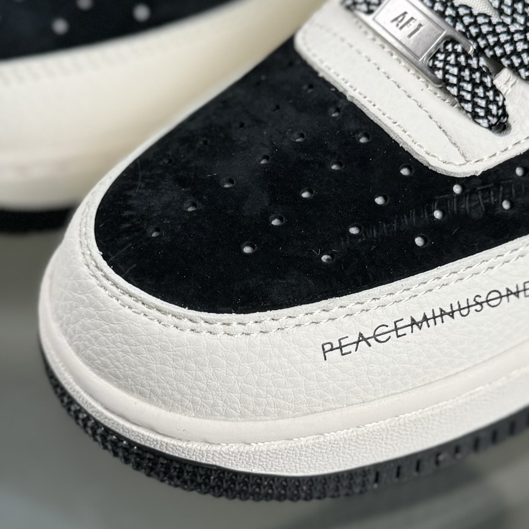 Nike Air Force 1'07 Low 权志龙联名 雏菊米黑灰 空军一号低帮休闲板鞋 QW5606-265