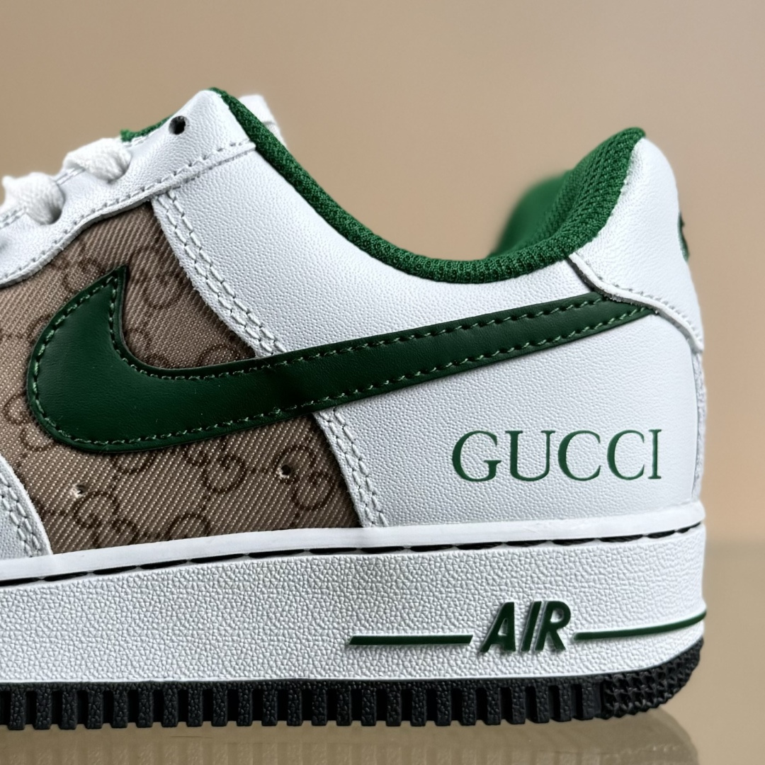 Nike Air Force 1'07 Low 古驰联名 花纹草绿 空军一号低帮休闲板鞋 AH8462-004