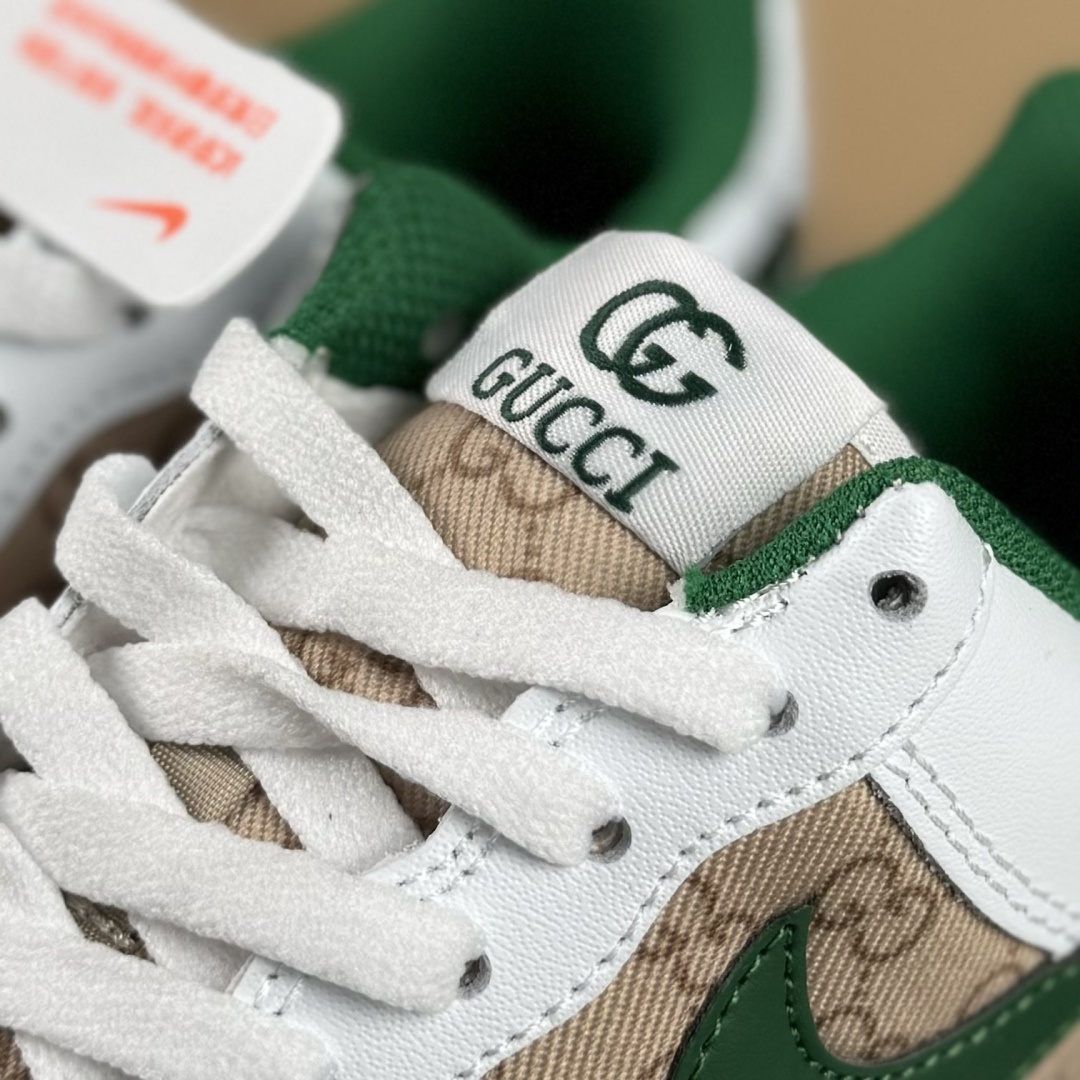 Nike Air Force 1'07 Low 古驰联名 花纹草绿 空军一号低帮休闲板鞋 AH8462-004