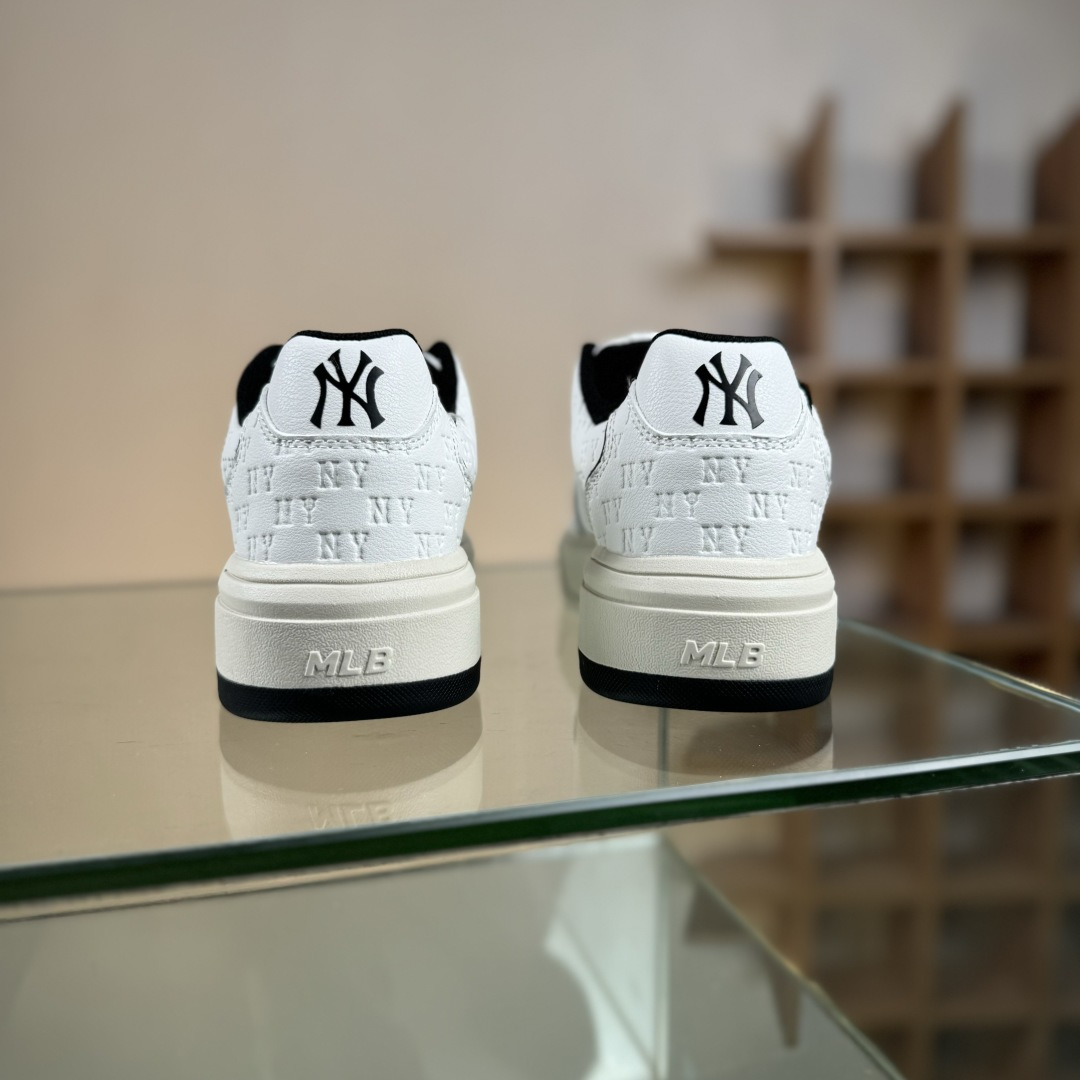 NY MLB Bigball Chunky Embo Monogram 纽约洋基队 增高厚底休闲板鞋 3ASXE035N
