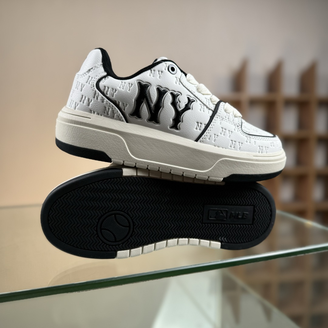 NY MLB Bigball Chunky Embo Monogram 纽约洋基队 增高厚底休闲板鞋 3ASXE035N