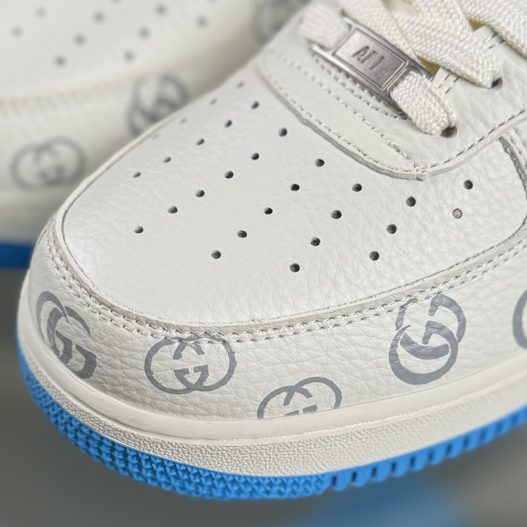 Nike Air Force 1'07 Low 古驰联名 白红蓝 空军一号低帮休闲板鞋 SC0601-572