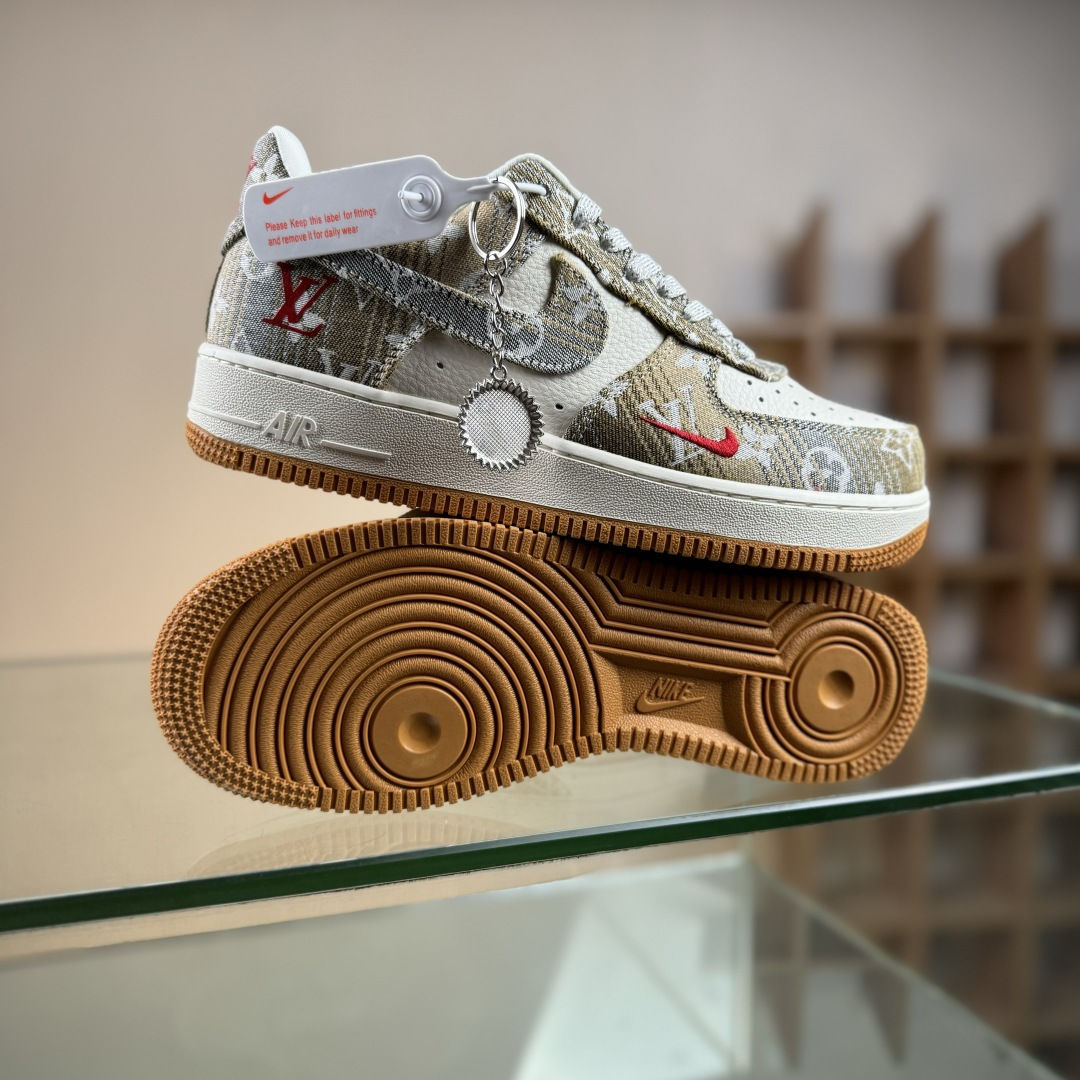 Nike Air Force 1'07 Low LV联名 灰棕花布 空军一号低帮休闲板鞋 DF0188-076