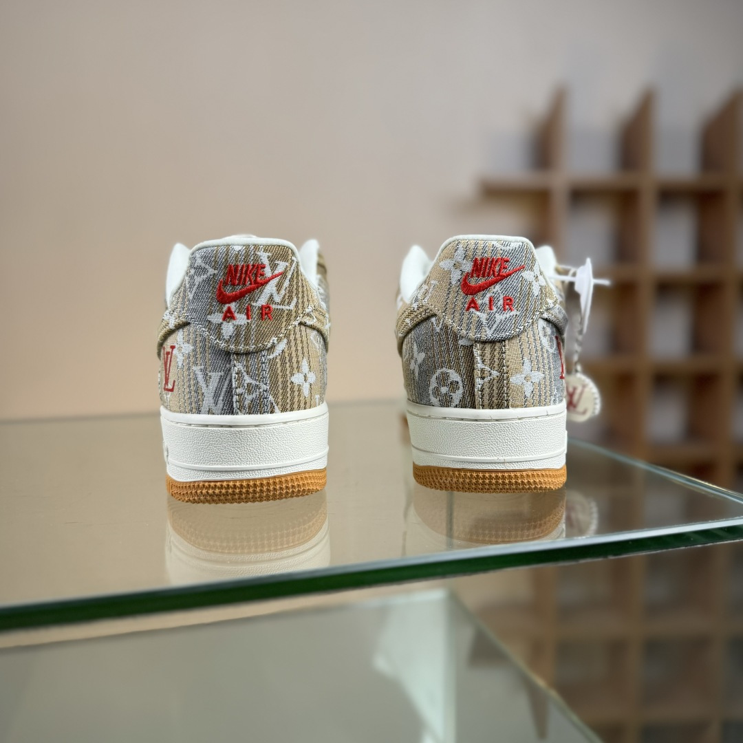 Nike Air Force 1'07 Low LV联名 灰棕花布 空军一号低帮休闲板鞋 DF0188-076