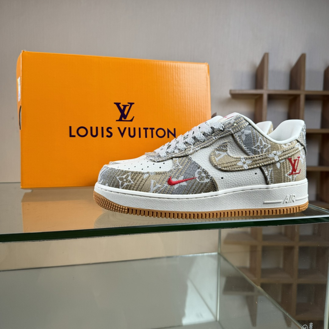 Nike Air Force 1'07 Low LV联名 灰棕花布 空军一号低帮休闲板鞋 DF0188-076