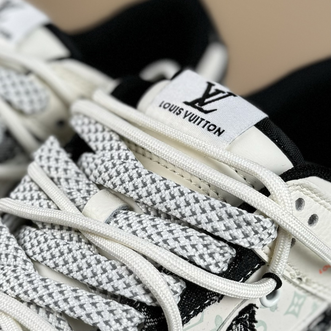 Nike SB Dunk Low LV联名 黑花抽绳 周年高端定制 低帮休闲板鞋 YX5066-385