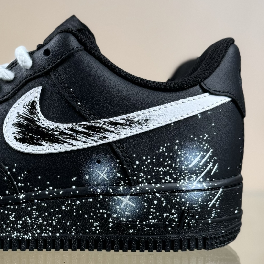 Nike Air Force 1'07 Low 二次元主题 黑色空间 空军一号低帮休闲板鞋 ZH0316-101