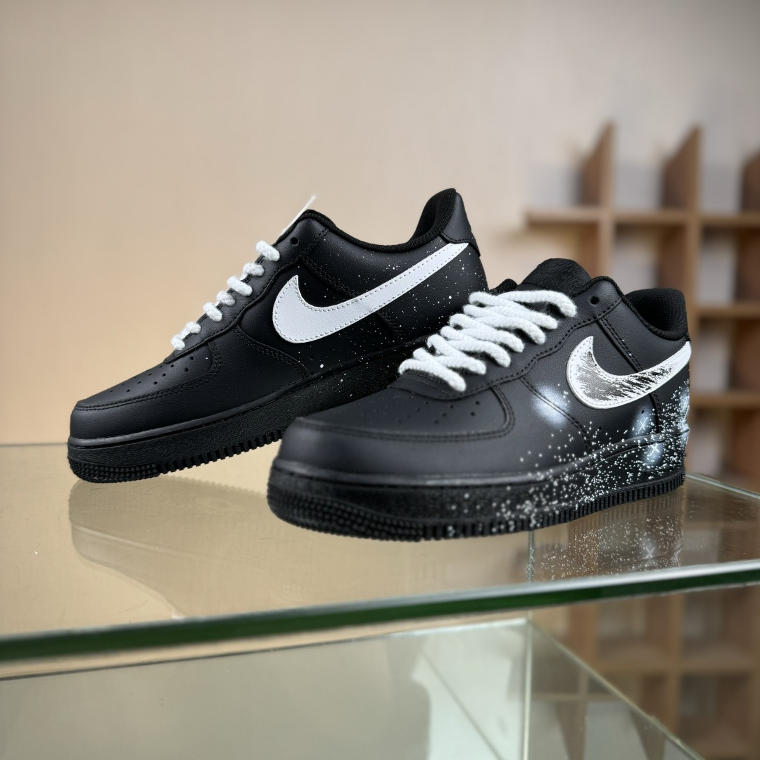 Nike Air Force 1'07 Low 二次元主题 黑色空间 空军一号低帮休闲板鞋 ZH0316-101