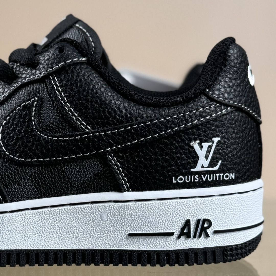 Nike Air Force 1'07 Low LV联名 方格黑荔纹 空军一号低帮休闲板鞋 CZ3986-001