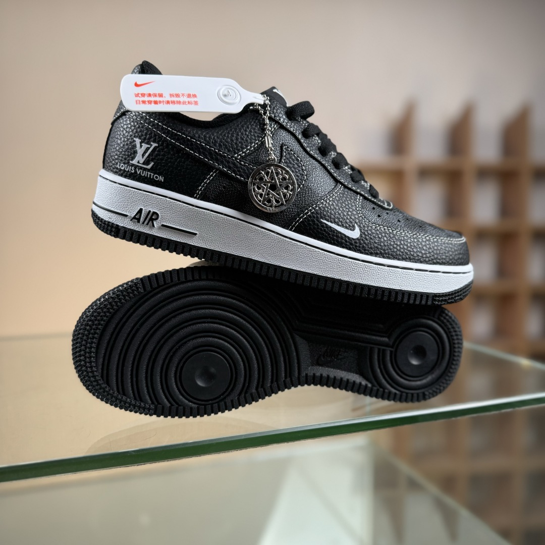 Nike Air Force 1'07 Low LV联名 方格黑荔纹 空军一号低帮休闲板鞋 CZ3986-001