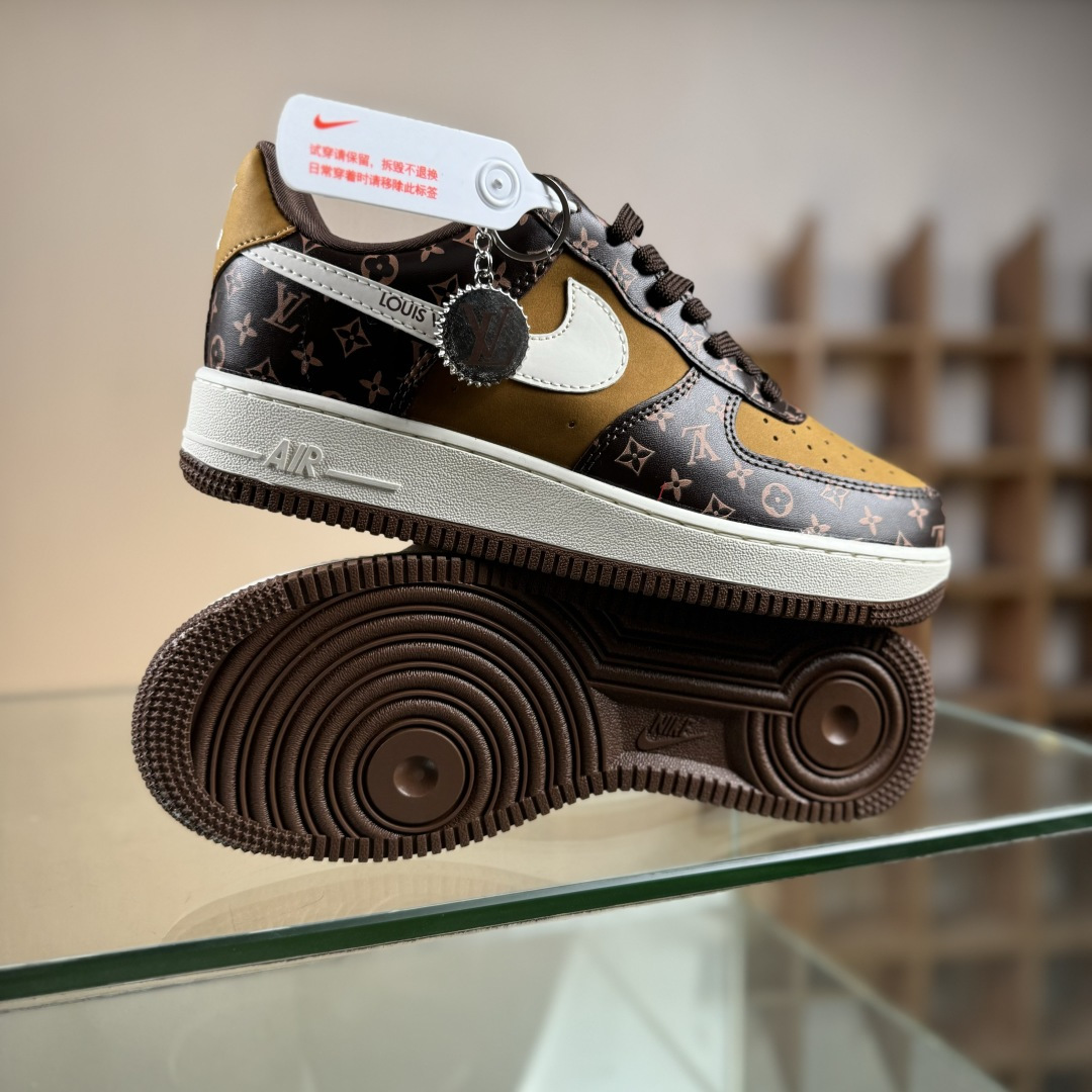 Nike Air Force 1 Low 07 x Louis Vuitton 棕黄满印 XL1979-104