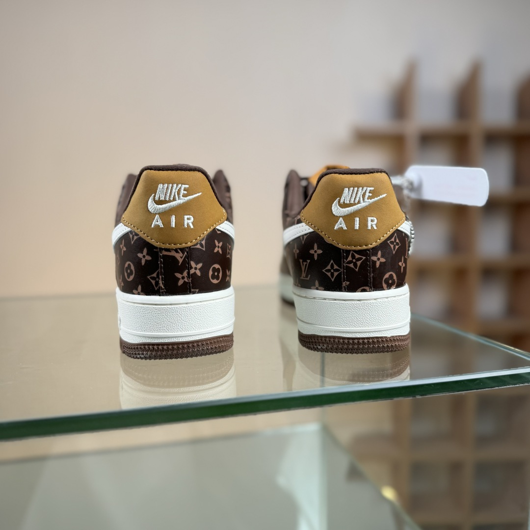 Nike Air Force 1 Low 07 x Louis Vuitton 棕黄满印 XL1979-104