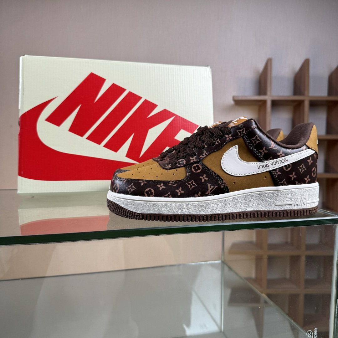 Nike Air Force 1 Low 07 x Louis Vuitton 棕黄满印 XL1979-104