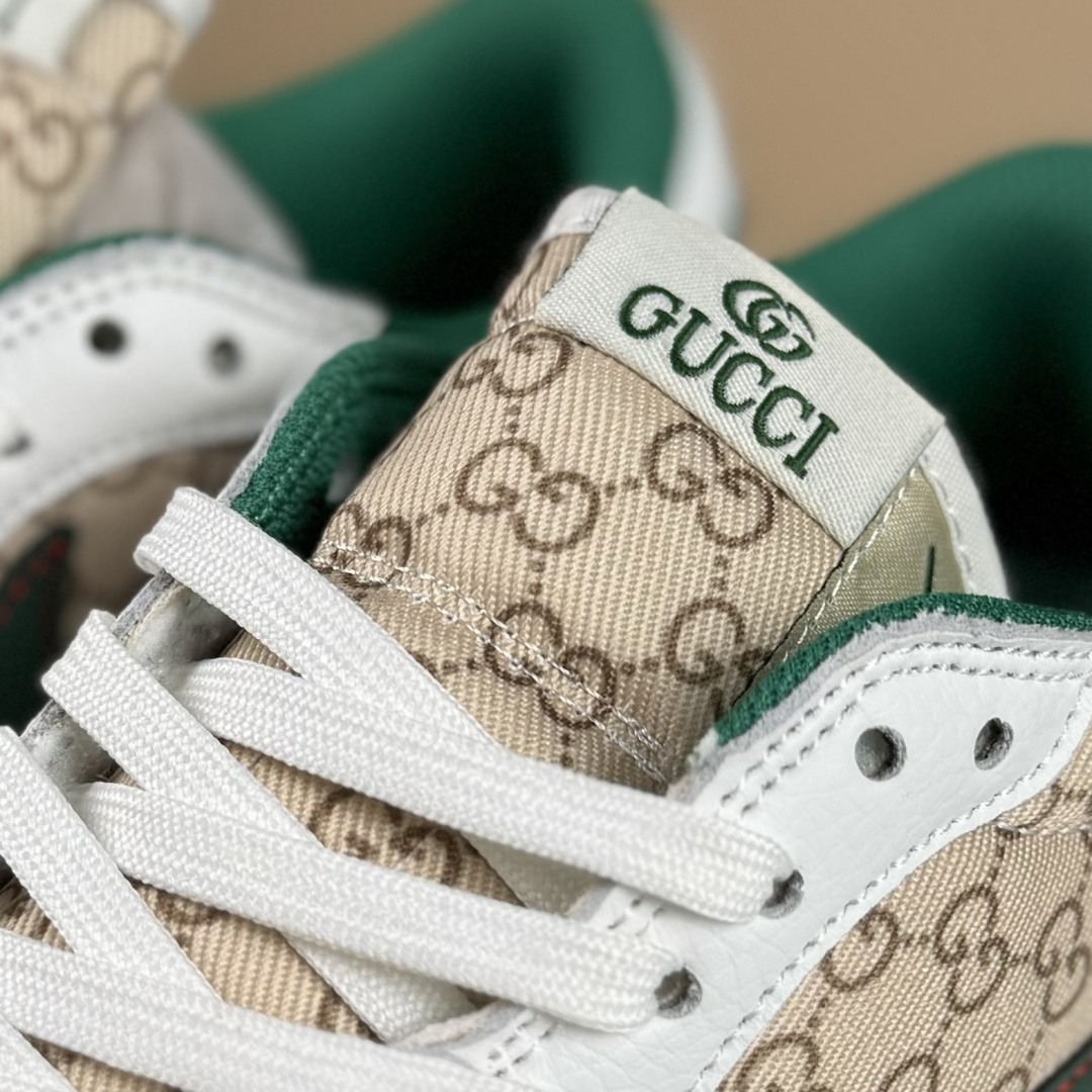Travis Scott x Nike Air Jordan 1 Low x GUCCI Air Jordan 1 Low 反转白棕绿倒钩 DZ5899-003