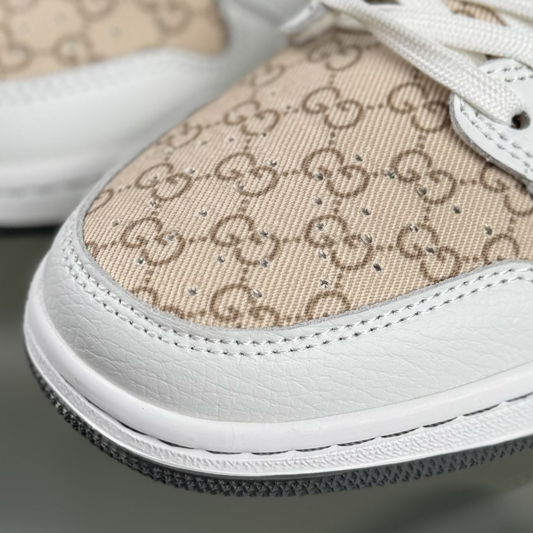 Travis Scott x Nike Air Jordan 1 Low x GUCCI Air Jordan 1 Low 反转白棕绿倒钩 DZ5899-003