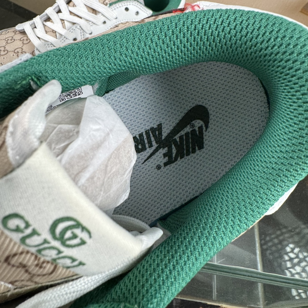Travis Scott x Nike Air Jordan 1 Low x GUCCI Air Jordan 1 Low 反转白棕绿倒钩 DZ5899-003