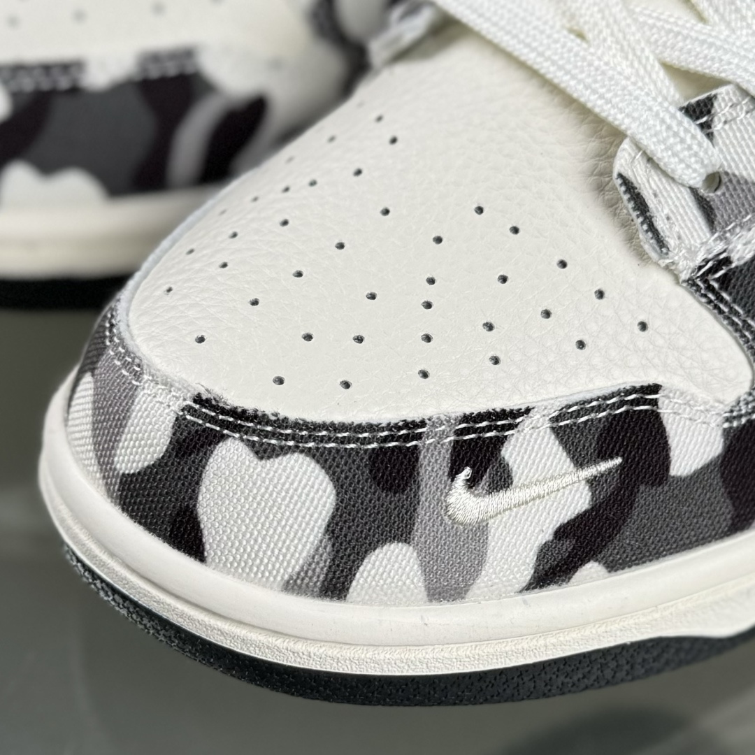 Nike SB Dunk Low 灰迷彩 周年高端定制 低帮休闲板鞋 SR2025-002