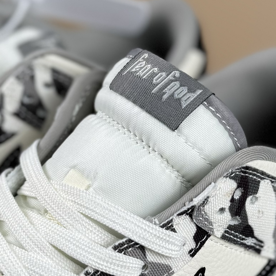 Nike SB Dunk Low 灰迷彩 周年高端定制 低帮休闲板鞋 SR2025-002