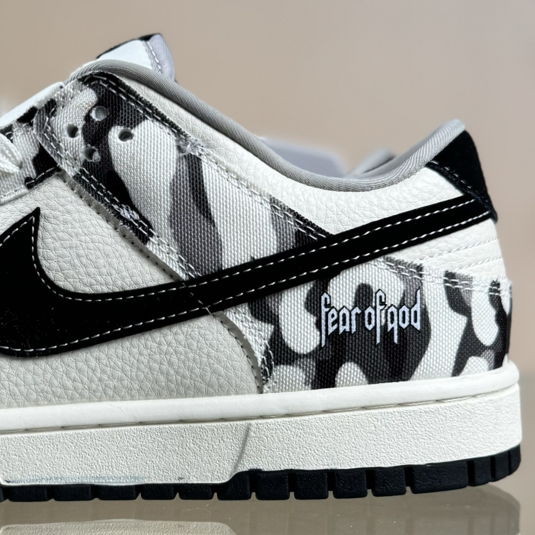 Nike SB Dunk Low 灰迷彩 周年高端定制 低帮休闲板鞋 SR2025-002