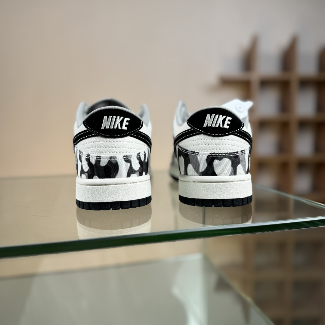 Nike SB Dunk Low 灰迷彩 周年高端定制 低帮休闲板鞋 SR2025-002