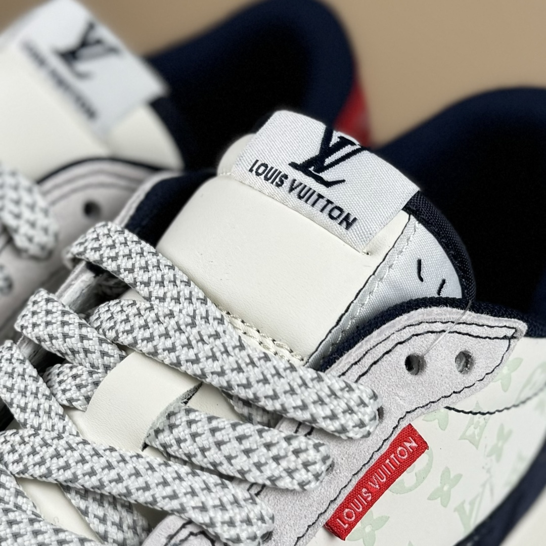 Travis Scott x Fragment Design x Air Jordan 1 Low OG SP AJ1 乔1 LV联名 猪八蓝勾织标 低帮文化休闲板鞋 CX5050-Y15