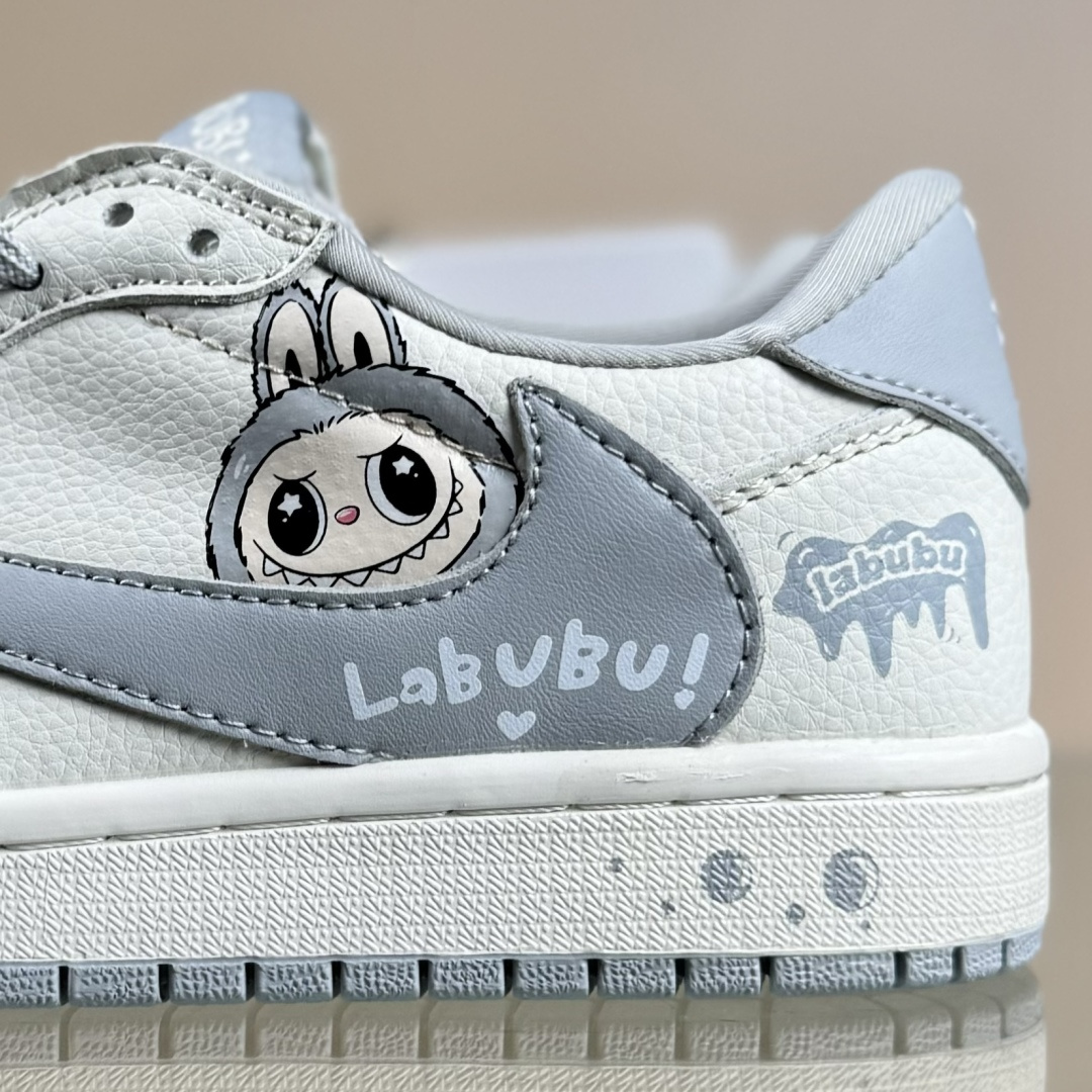 Nike Air Jordan 1 x Travis Scott AJ1倒勾 乔一倒钩 ‘DIY’定制 耐克 低帮文化篮球鞋 JW1188-163