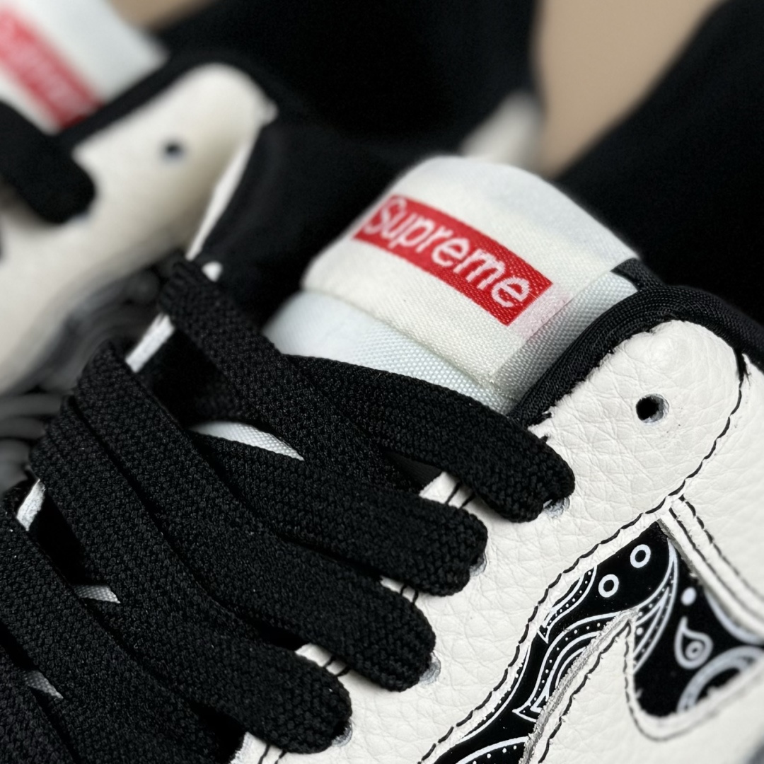 Nike Air Force 1'07 Low 腰果花 经典白黑 空军一号低帮休闲板鞋 ZD1988-005