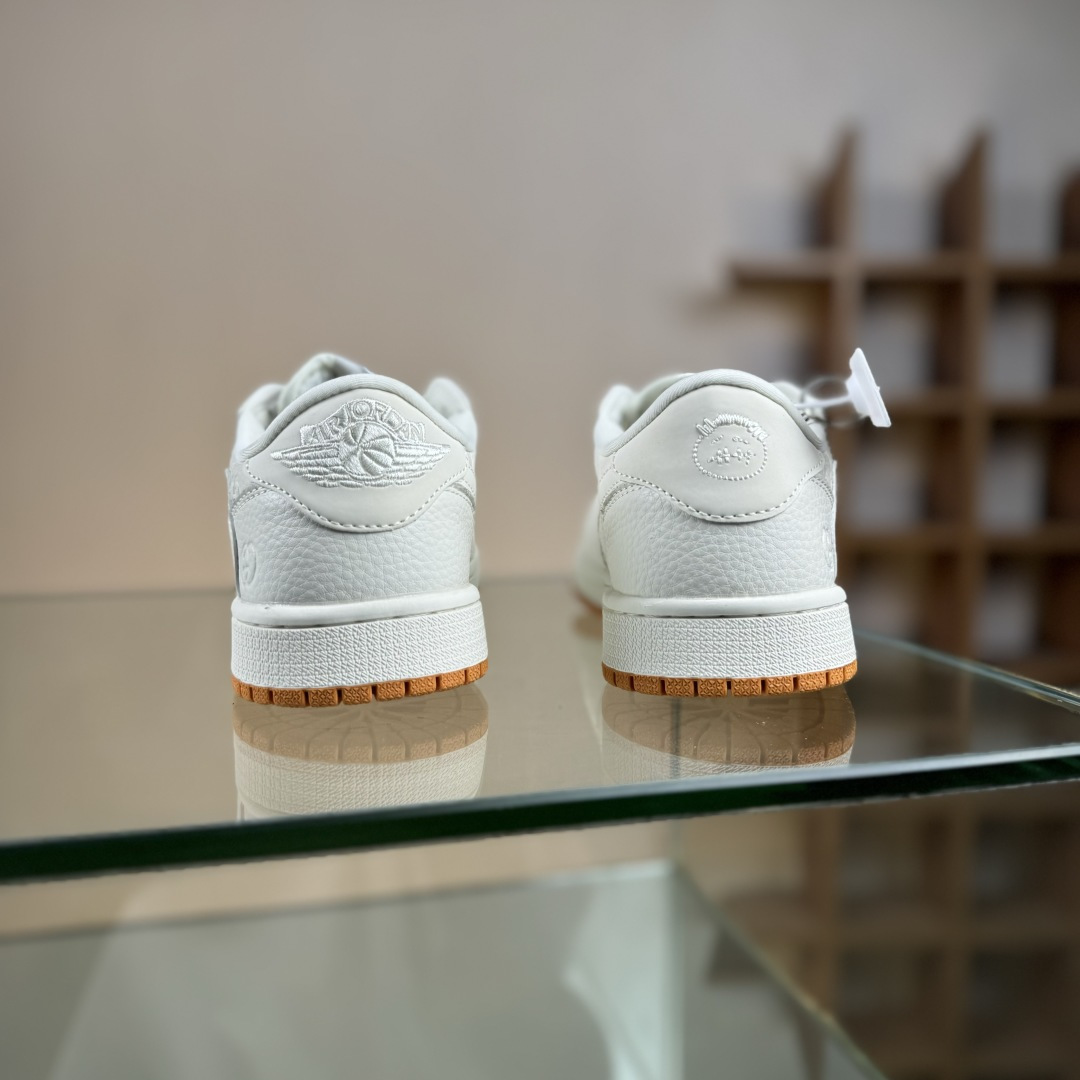 Travis Scott x Fragment Design x Air Jordan 1 Low OG SP AJ1 乔1 古驰联名 暗刻生胶 低帮文化休闲板鞋 LD2025-049