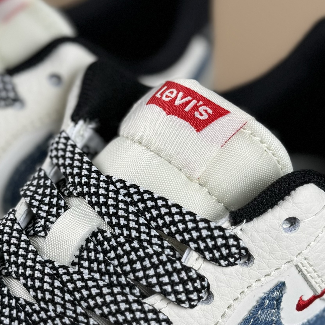 Nike Air Force 1'07 Low 李维斯联名 米蓝牛仔四勾 空军一号低帮休闲板鞋 QW5606-261