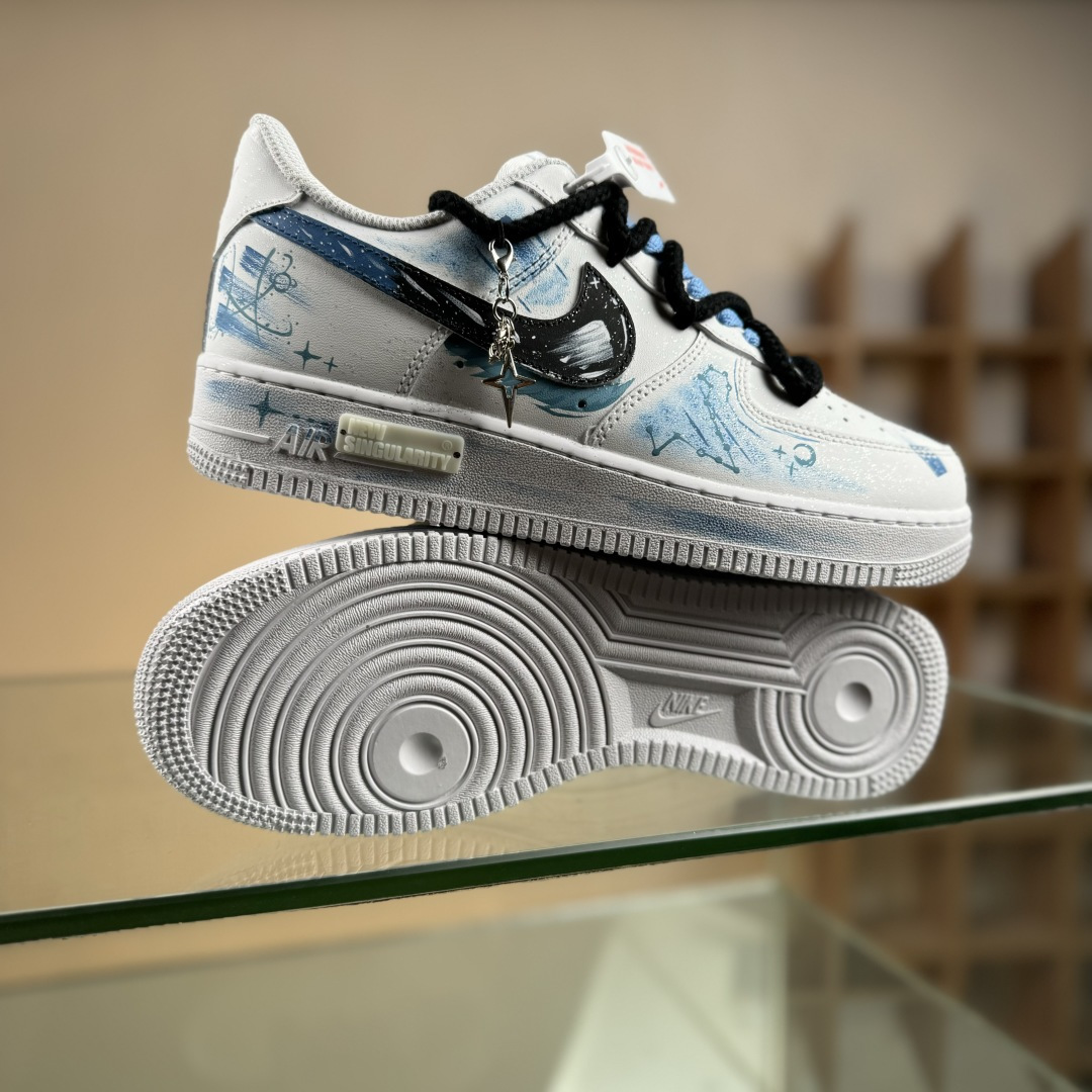Nike Air Force 1'07 Low ”Pisces” 手绘涂鸦十二星座系列 双鱼座 空军一号低帮休闲板鞋 星座219-320