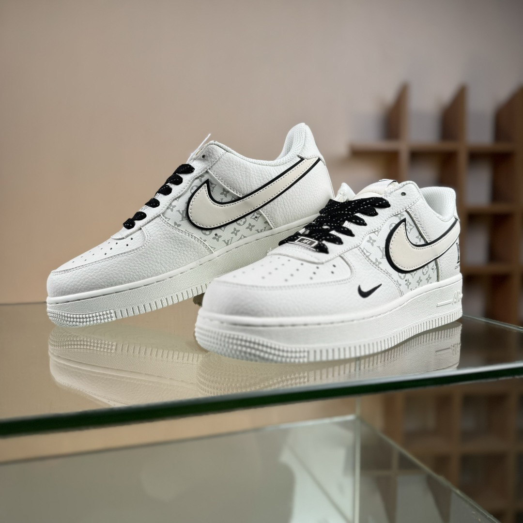 Nike Air Force 1'07 Low LV联名 米白小黑勾 空军一号低帮休闲板鞋 CS5288-035