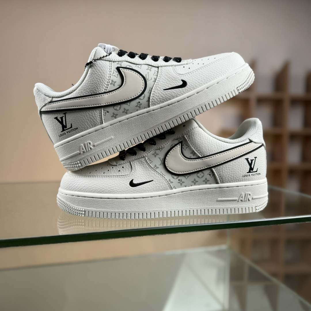 Nike Air Force 1'07 Low LV联名 米白小黑勾 空军一号低帮休闲板鞋 CS5288-035