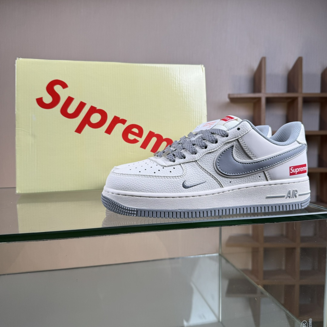 Nike Air Force 1 Low 07 x Superme 白灰小勾满天星 JP8028-012