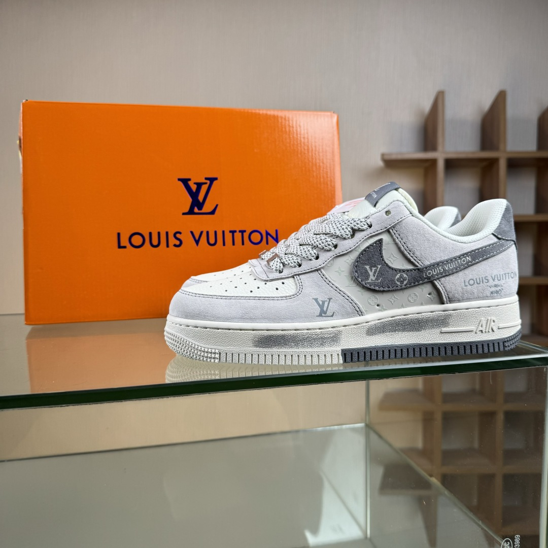 Nike Air Force 1'07 Low LV联名 双拼灰涂鸦 空军一号低帮休闲板鞋 CX5050-Y07