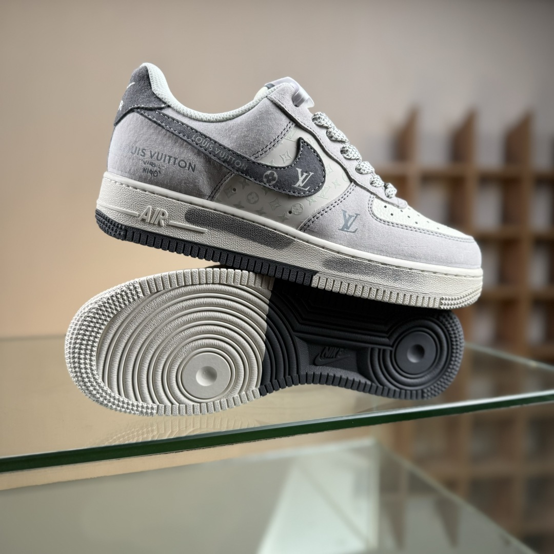 Nike Air Force 1'07 Low LV联名 双拼灰涂鸦 空军一号低帮休闲板鞋 CX5050-Y07