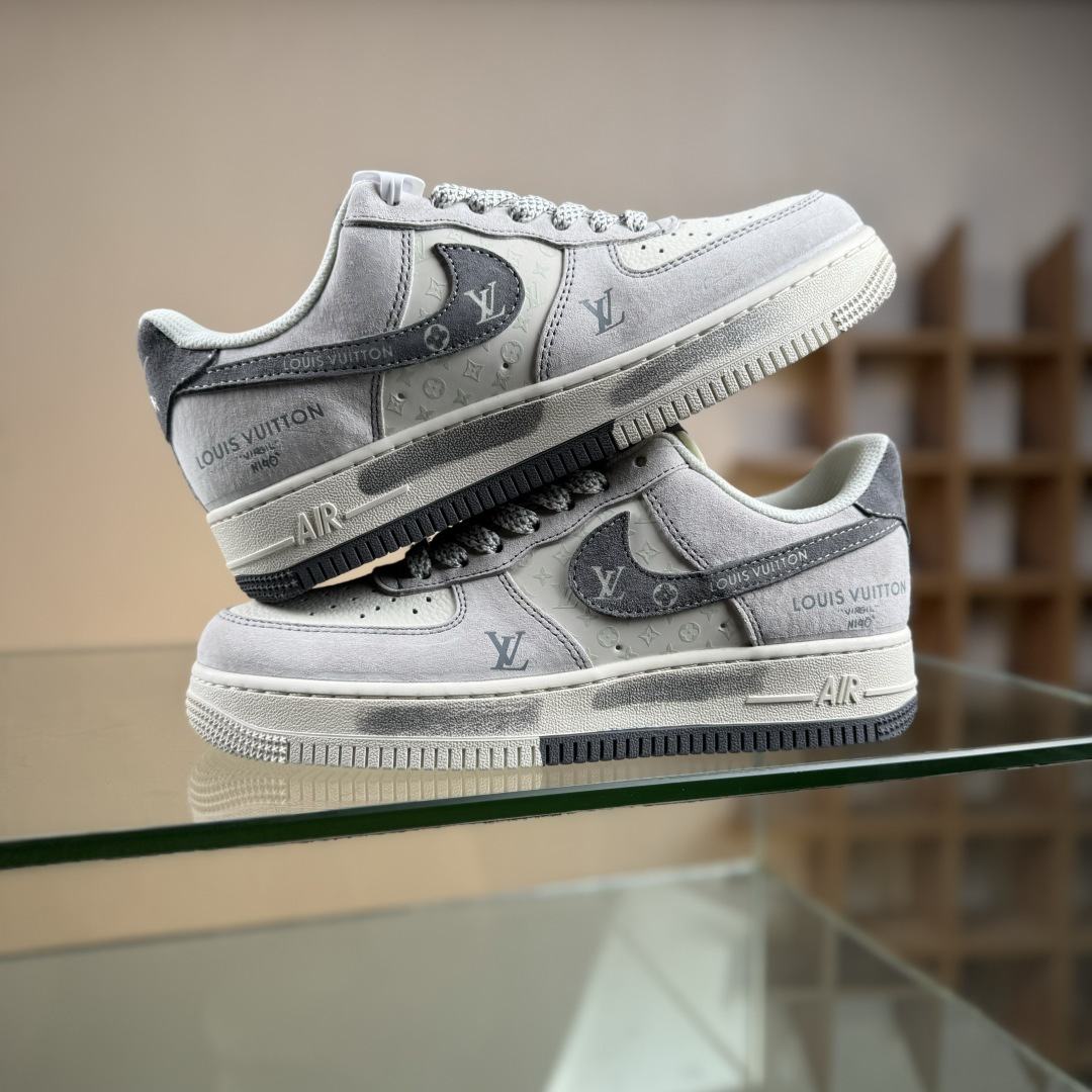 Nike Air Force 1'07 Low LV联名 双拼灰涂鸦 空军一号低帮休闲板鞋 CX5050-Y07