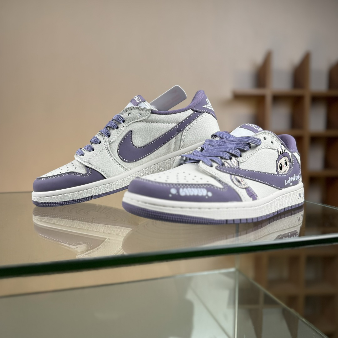 Nike Air Jordan 1 x Travis Scott AJ1倒勾 乔一倒钩 ‘DIY’定制 耐克 低帮文化篮球鞋 JW1188-164