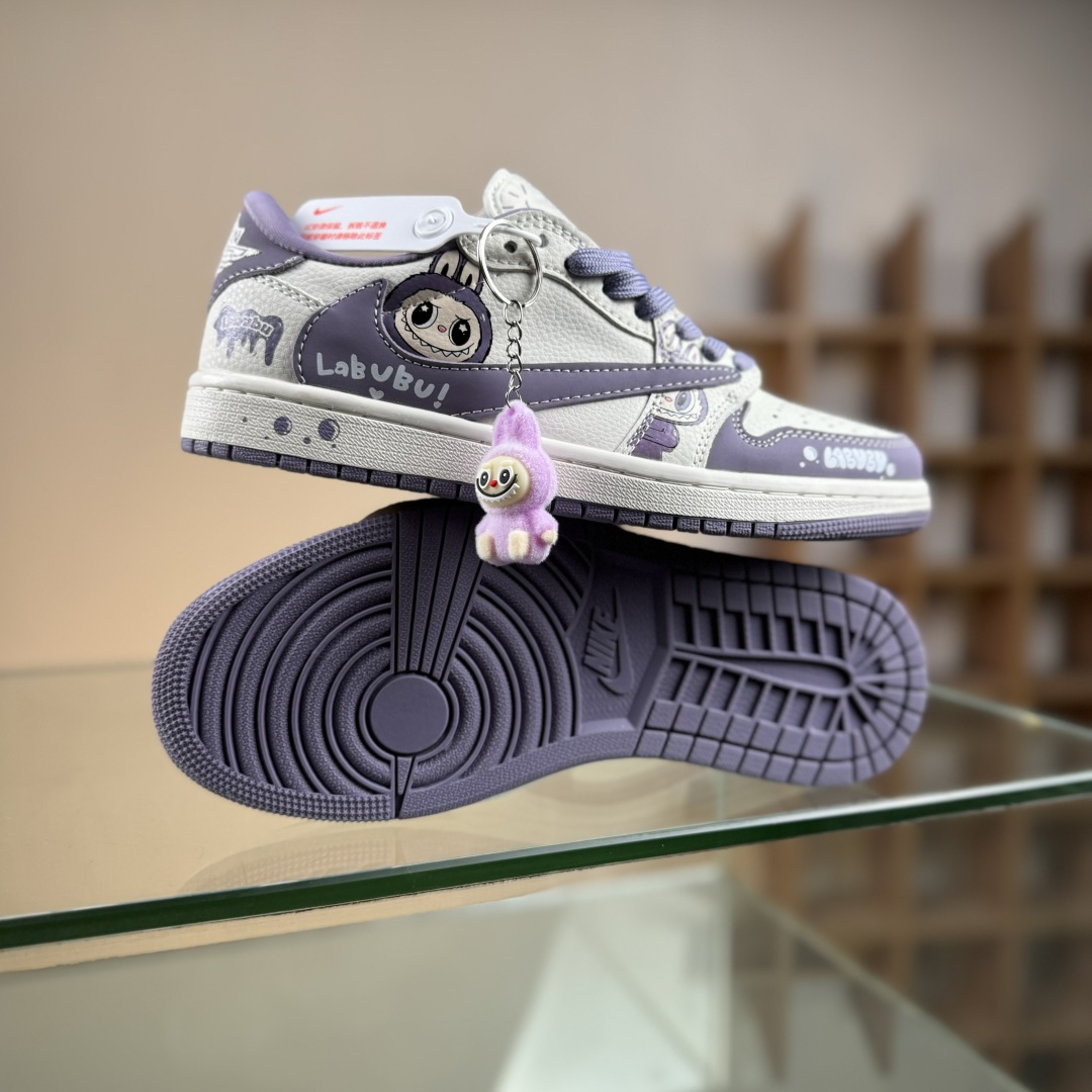 Nike Air Jordan 1 x Travis Scott AJ1倒勾 乔一倒钩 ‘DIY’定制 耐克 低帮文化篮球鞋 JW1188-164