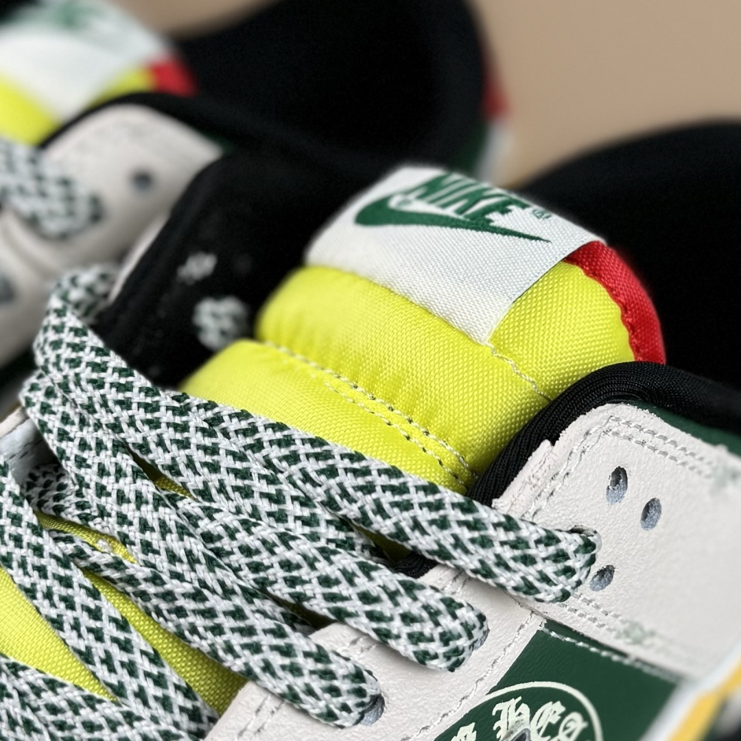Nike SB Dunk Low“ 克罗心联名——绿黄鬼脸” 周年高端定制 低帮休闲板鞋 DG2025-002