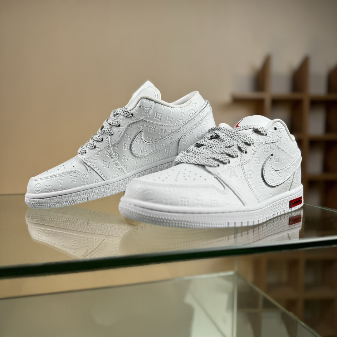 Nike Jordan Air Jordan 1 x Louis Vuitton 纯白满印 LR2025-010