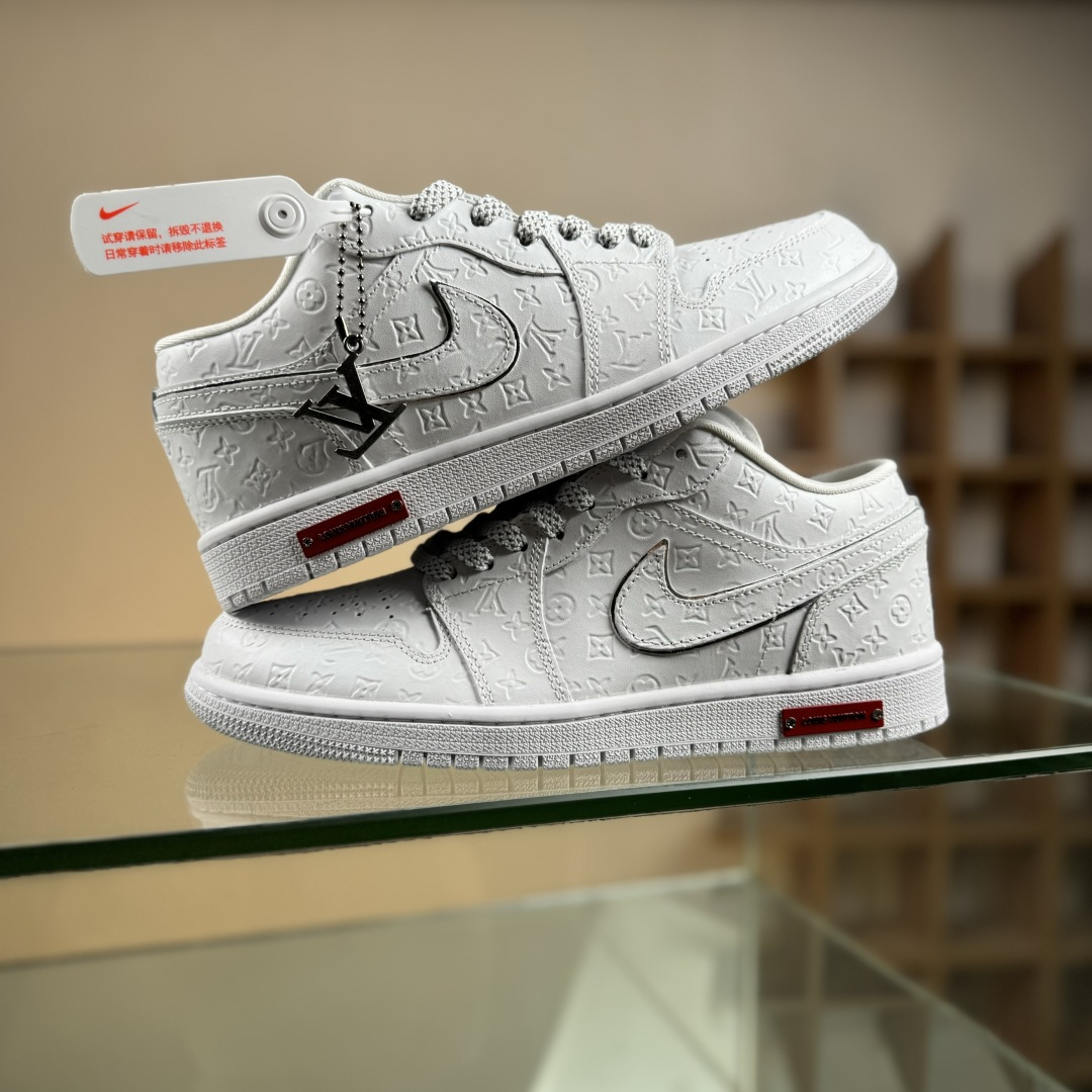 Nike Jordan Air Jordan 1 x Louis Vuitton 纯白满印 LR2025-010