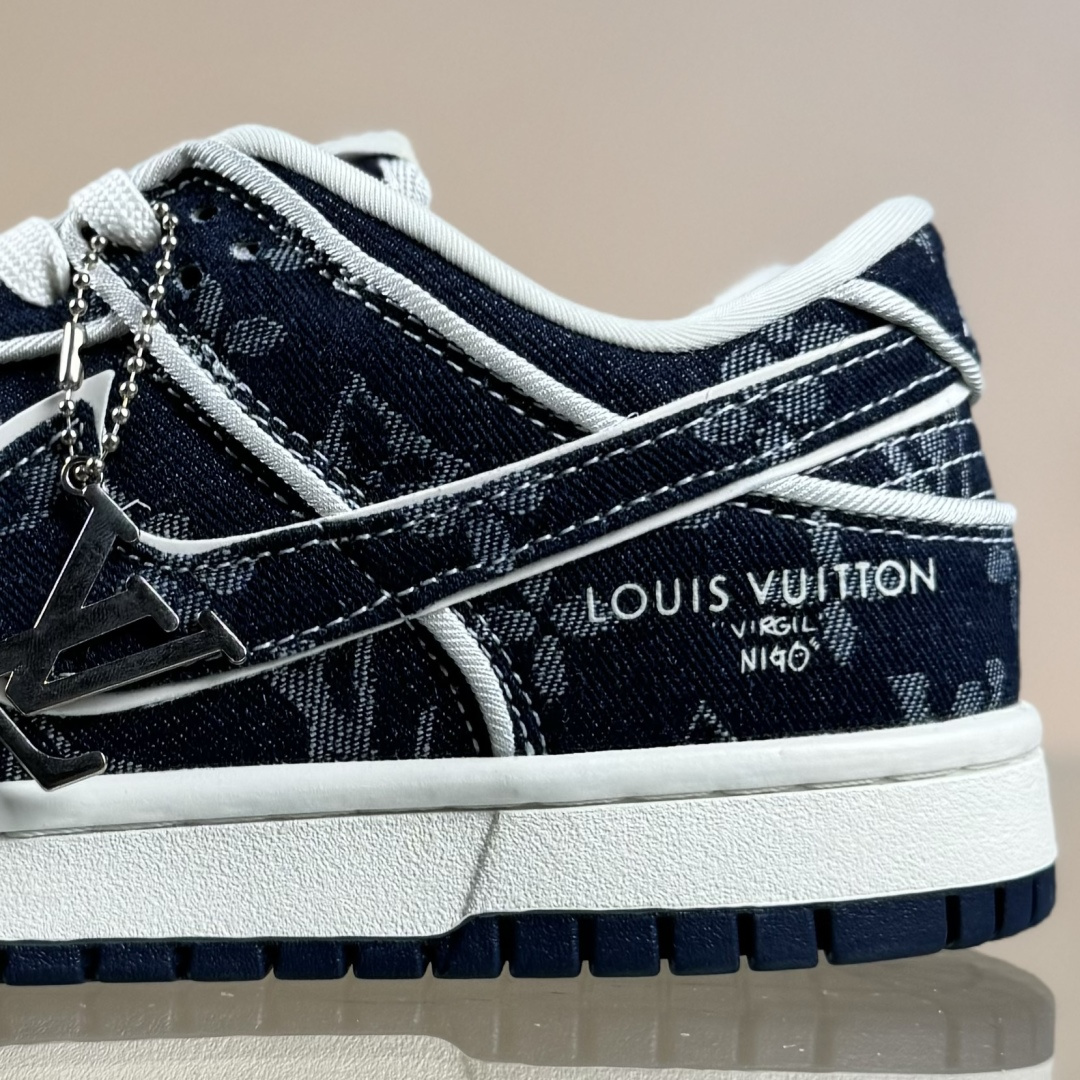 Nike SB Dunk Low LV联名 深蓝牛仔 高端定制 低帮休闲板鞋 SC0601-469