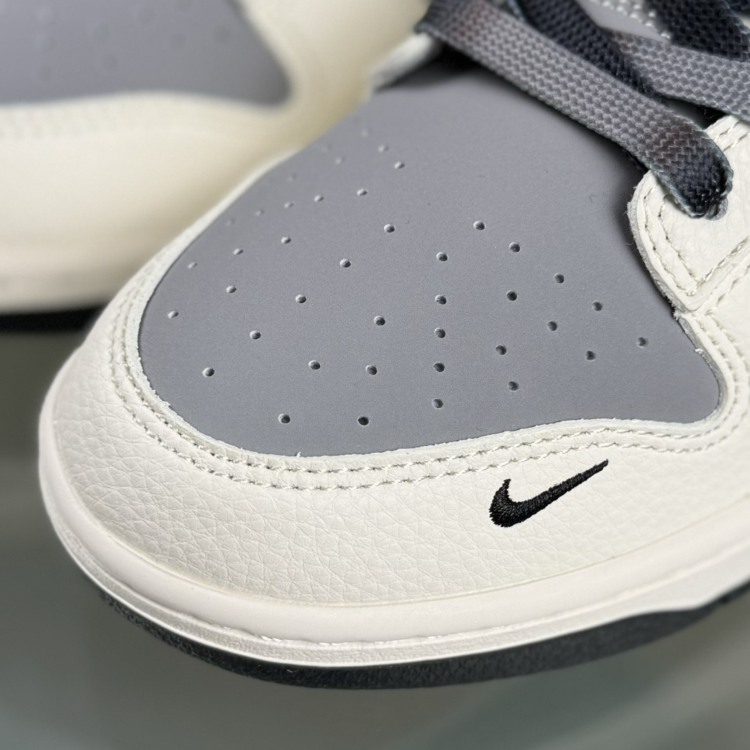 Nike SB Dunk Low 石头岛联名 米灰黑拼接 周年高端定制 低帮休闲板鞋 JP8028-041