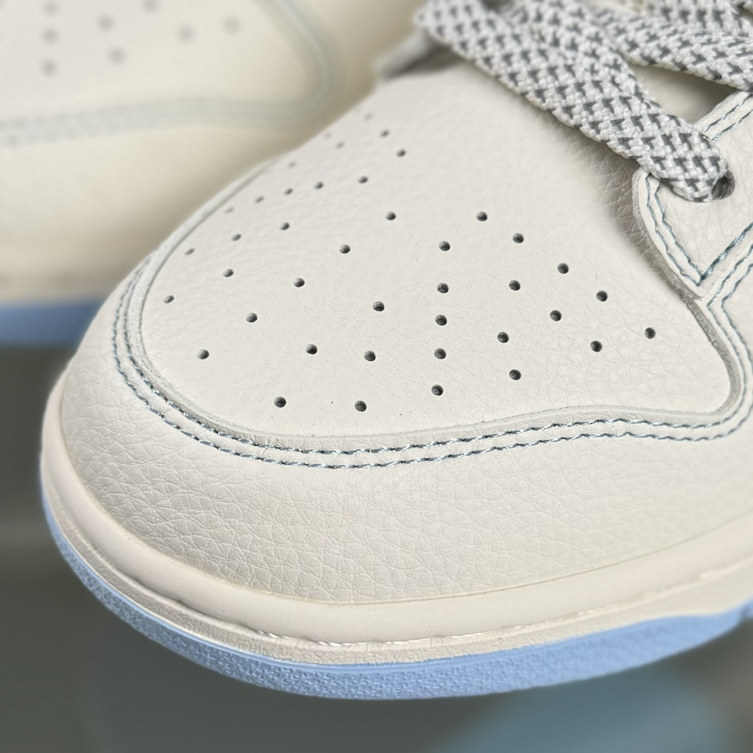 Nike SB Dunk Low LV联名 米白冰蓝金标 周年高端定制 低帮休闲板鞋 JP1628-005