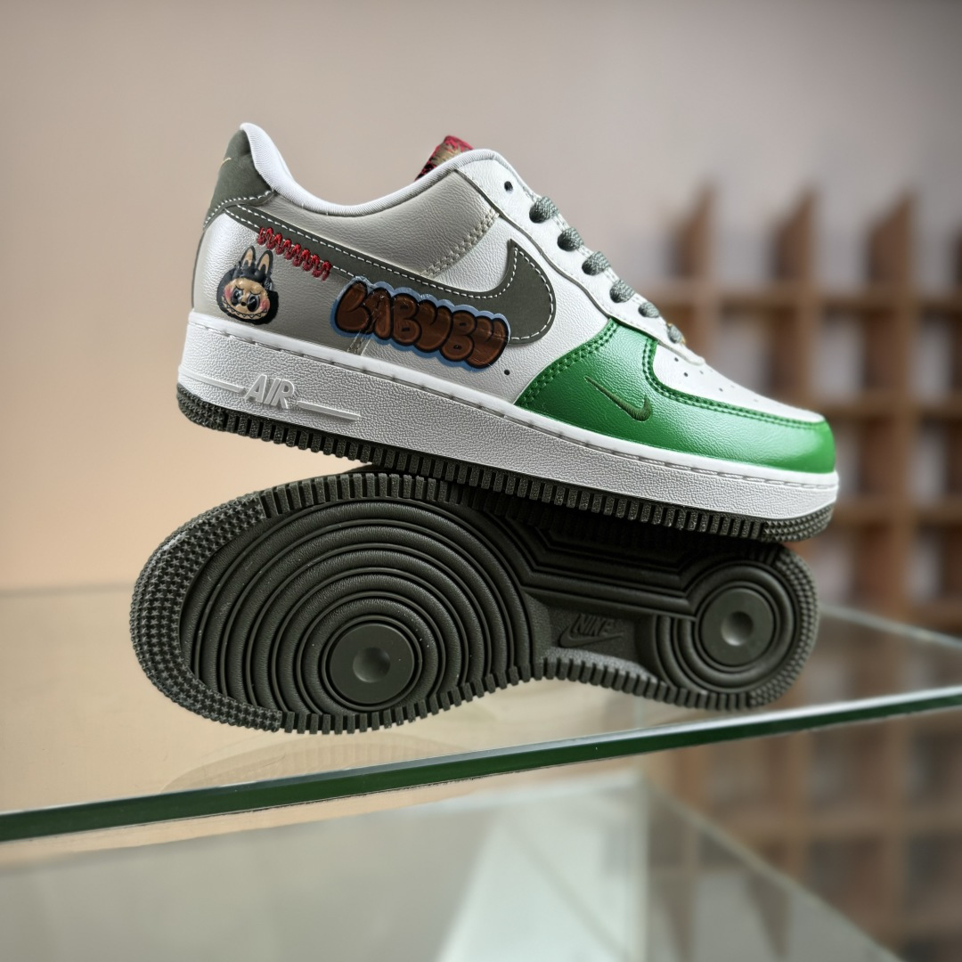 定制球鞋纯手工绘画Nike Air Force 1 空军一号 手绘 涂鸦 拉布布 潮流 耐磨 低帮 板鞋 FV5979-130