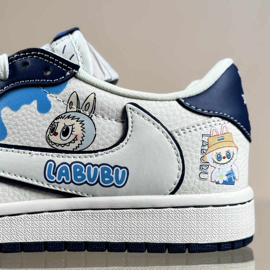 Travis Scott x Nike Air Jordan 1 Low x LABUBU Air Jordan 1 Low 反转蓝白倒钩 DZ5899-017