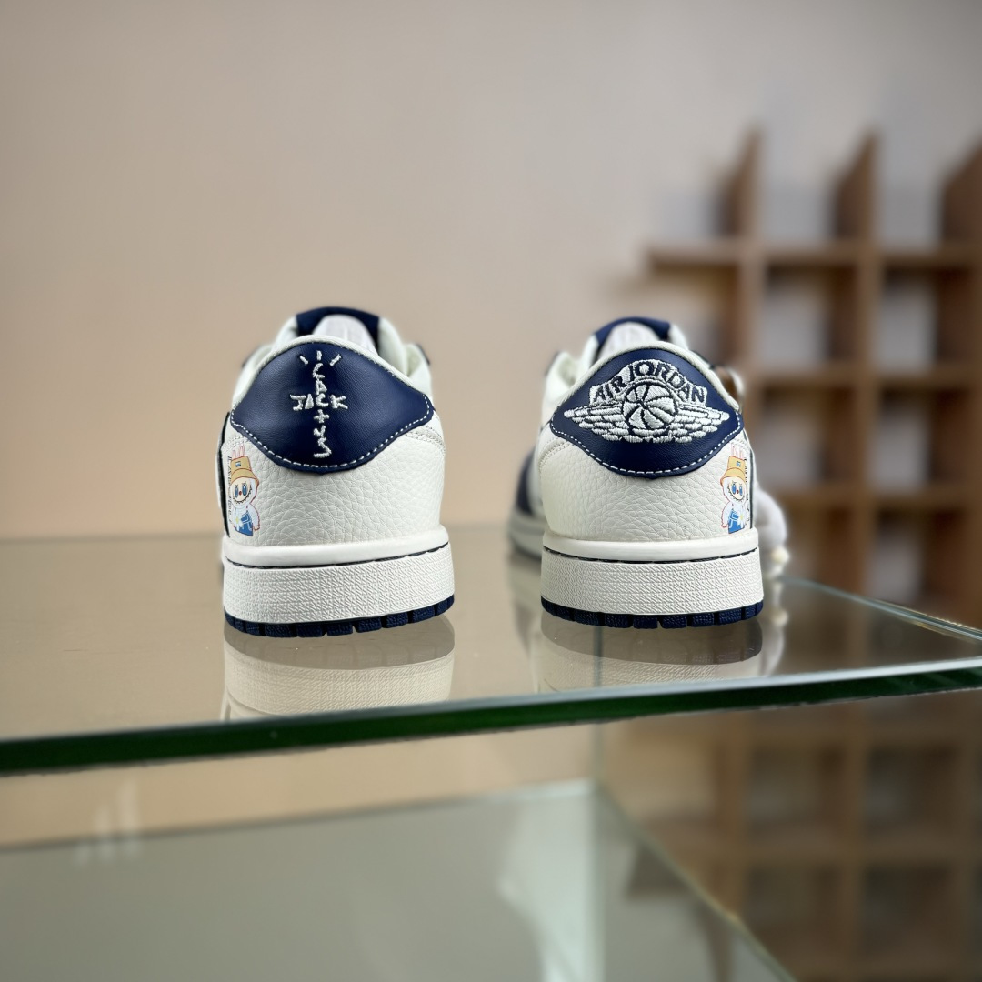 Travis Scott x Nike Air Jordan 1 Low x LABUBU Air Jordan 1 Low 反转蓝白倒钩 DZ5899-017