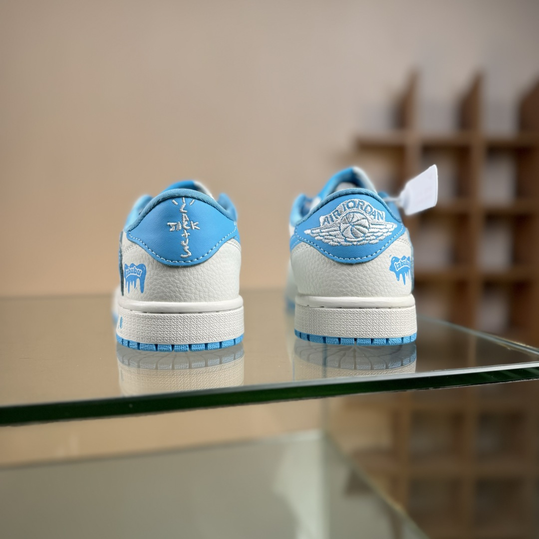 Travis Scott x Nike Air Jordan 1 Low x LABUBU Air Jordan 1 Low 反转蓝白倒钩 JW1188-165