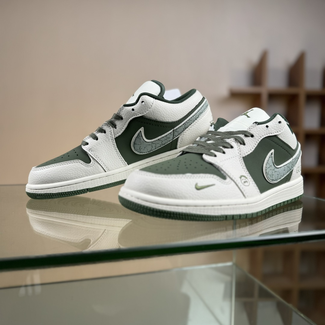 Air Jordan 1 Retro Low x GUCCI 白绿小勾 QR2025-002